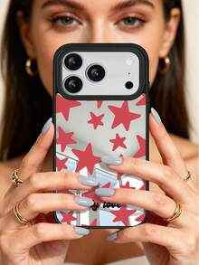 GIIPPA 1 buah Casing Ponsel Kustom Motif Bintang Cermin, Kompatibel dengan iPhone 17/16/15/14/13/12/11 Pro Max Air, Hadiah Kembali ke Sekolah, Hadiah Wisuda, Hadiah Liburan, Hadiah Hari Valentine, Hadiah Ulang Tahun - MultiWarna - View 8