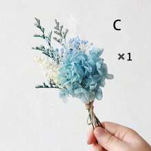 1/2/4/6/12pcs Boho Mini Artificial Flower Bouquet, Men Boutonniere For Groom Groomsmen, Desktop Cake Decor & Bridal Party Gift - Multi-color 1 - View 28