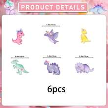1 Set Papier Girlande / 6 Stücke Papier Spiral Hängedekorationen / 3 Stücke Papier Waben Tischdekorationen Dinosaurier Geburtstags Party Dekorationen Pastell Dinosaurier Geburtstags Banner Dinosaurier Hängende Wirbel Tischdekoration - Verschiedenfarbig - Übersicht 10