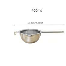 Candle Making Pouring Pot With Heat-Resistant Handle, Wax Melting Pot, DIY Handmade Soap Making For Beginners, 400/600/1200ml - Stainless Steel - View 6