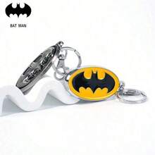 Monogram Warner Bros 1個 DC 正版授權蝙蝠俠角色可愛軟 PVC 鋅合金金屬 3D 立體公仔鑰匙圈吊飾，適用於背包、車鑰匙，節日禮物 - A - 查看 3