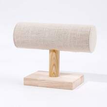 1 set Display Perhiasan Premium untuk Meja Kasir, Rak Kalung Kayu Solid Alami dari Linen, Papan Anting, Tempat Cincin, Stand Display Gelang untuk Toko Ritel - MultiWarna - View 20