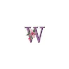 1/26pcs Computer Embroidered Floral Multi-Color English Letter A-Z Badge Patch, Clothing Accessory Decorative Patch With Back Adhesive Embroidery Fabric - Multicolor - View 89