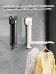 Foldable Drying Rack With Suction Cups, Simple Folding Clothes Airer For Indoor Laundry Room Compact Space, Space-Saving, Laundry, Bathroom, RV, Balcony Compact Space, Student Dorm, Travel, Car, Luggage - Multicolor - View 5