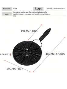 Premium Black Iron Heat Diffuser Plate With Quick Heating Solid Heat Conduction Plate For Home Cooks Anti Slip Flame Reducer Ideal For Soup Simmer Ring Gas Stove Glass Cooktop Converter For Coffee Milk Kitchen Essentials Kitchen Accesssories - Multicolor - View 13