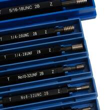 Futchoy 10 Pcs UNC/UNF Thread Plug Gage Gauge Set Double End Go And No Go H28 SKD11 - A - View 2