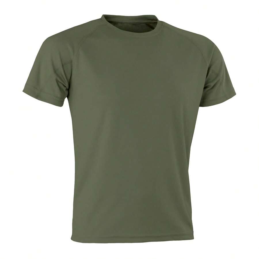 Spiro Mens Aircool T-Shirt - Combat - View 1