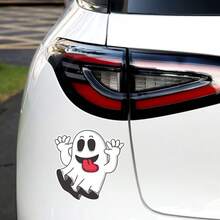 New Car Stickers For Halloween: Ghost, Witch, Creative Decoration, Body Decals, Window Stickers, Bumper Stickers. - Ghost Stickers - View 2