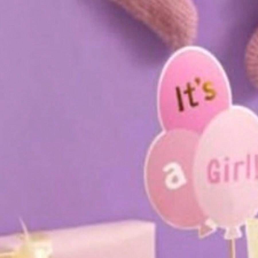 Table Decoration Sign Gender Reveal BabyShower Signs 8 X 11 Inch - Multicolor - View 1