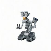 941Pcs Robot Series Blocks Bag Pack, DIY Assembly Toy, High-Restore ABS Models Including Robots, Flight Simulator & Rose Gun. Cultivate Spatial Thinking & Imagination, Desk Office Decor, Birthday Festival Gift For Model Lovers - Multicolor(Bag) - View 6