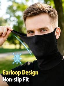 UPF50+ Face Mask, Neck Gaiter, Ear Loop Face Cover, Sun Protection Mask, UV Protection Neck Gaiter, Cooling Face Cover, Breathable, Lightweight, Windproof, UV Protection, Cycling Mask, Motorcycle Face Cover, Running Neck Gaiter, Fishing Mask, Outdoor Sports, Unisex, Neck Protection Cover - Multicolor - View 2
