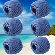 100g Hollow Yarn 2mm Linen Doll Handmade Crochet Knitting DIY Stiff Yarn For Bags And Hats - 6-pack - View 41