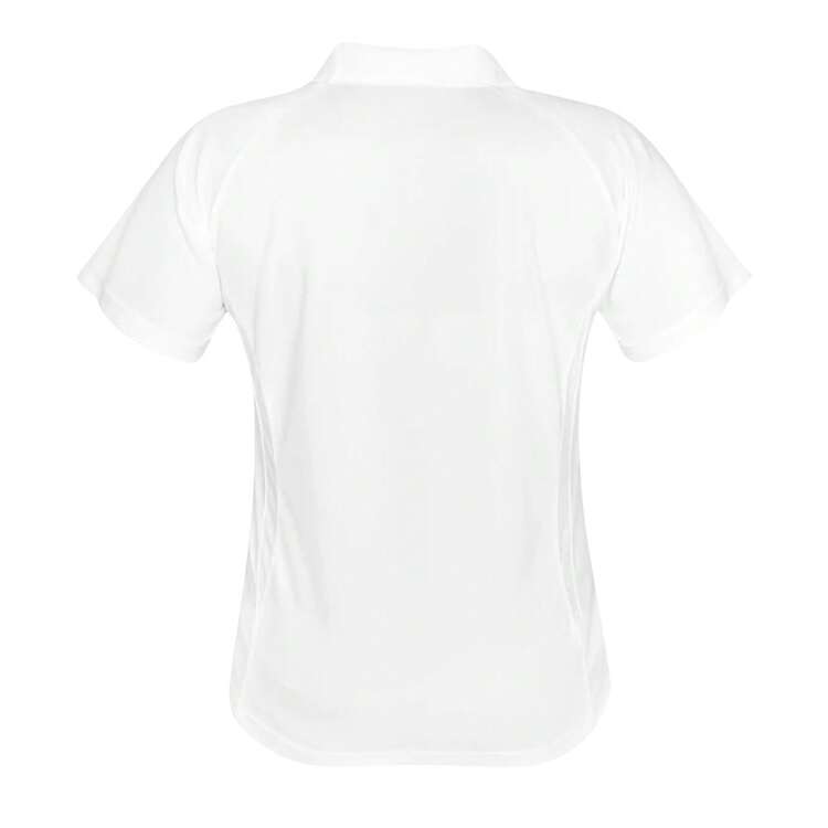 Spiro Womens/Ladies Sports Team Spirit Performance Polo Shirt - White/Red - View 2