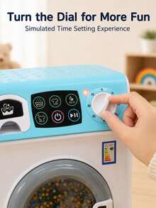 Children's Toy Washing Machine, Simulated Home Appliance Toy With Lights And Sound Effects, Simulates Washing Process, Pretend Play Toy, Home Appliance Toy, Role Play Game, Unisex Educational Toy, Holiday Birthday Gift, Children's Toy, Mini Realistic Home Appliance Toy, Baby Toy, Girls Toy, Children's Game, Toddler Toy, Girls Toy, Children's Toy - Washing Machine - View 5