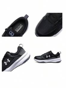Under Armour Men's UA Charged Edge 2026 Summer New Mesh Breathable Training Running Shoes 3026727-003 - Black/Gray - View 11