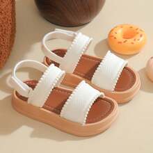 Vicvait Girls' Fashion Sunny Sandals Suitable For Daily Wear - Beige - View 2