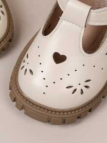 2026 Spring/Summer New Girls' Soft Sole Princess Shoes, Toddler Solid Color Korean Style Casual Shoes, Comfortable Versatile For Outdoor - Beige - View 6