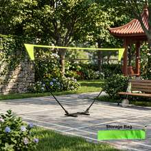 Portable Badminton Net Set, Carbon Fiber Base, Height Adjustable To 1.55m (61 Inches), Width 2.7m (106 Inches). Quick And Easy Installation, Perfect For Outdoor Sports Training, Backyard, Beach, Park And More. - Multicolor - View 3