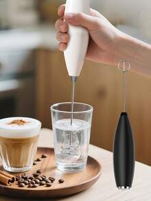 [Powerful Milk Frother] Electric Milk Frother - 1pc Battery Operated Portable Cappuccino And Coffee Mixer, Suitable For Kitchen Supplies - Multicolor - View 2