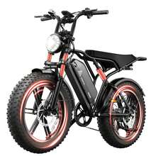 TST Electric Bike For Adults 749W Peak 20" Fat Tire All-Terrain E-Bike 60 Miles Electric Dirt Bike - 48V 15AH Battery - 黑色 - 查看 1