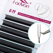Fadvan YY型 0.07 C/D/DD/L/L+/LU 捲度 8-15mm & 混長 手工編織頂級柔軟輕盈自然感接睫毛 - 淺藍色 - 查看 12