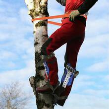 Blue Tree Climbing Spike Set Adjustable Pole Climbing Gear Kit W/Safety Belt Portable - Default - View 11