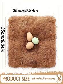 2/6pcs Mats - Artificial Grass Mats, Washable And Durable, Suitable For Indoor And Outdoor Use, Perfect For Chickens And Pets As Pet Bed Mats, Natural Appearance, Easy To Maintain, No Electricity Required, All-Season Use, Fits Most Chicken Coops, Egg Boxes, Rabbit, Hamster, Dog Cages, Wear-Resistant And Moisture-Proof Cage Nesting Pads - A - View 3