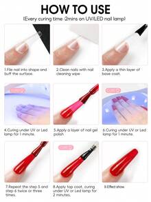 Peacecolor 30PCS Gel Nail Polish Set 26 Pastel Colors With 4 Base Top Coats Glossy Matte Shimmer Soak Off For Spring Summer Vacation Gift For Women - 多色02 - 查看 8