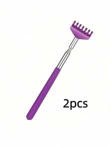 1/2PCS Stainless Steel Extendable Back Scratcher, 5-Section Adjustable Telescopic Itch Scratcher For Elderly Independent Use, Portable Itching Relief Tool For Home Travel Gym Use - View 20