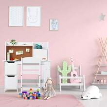 Kids Desk Chairs - White - View 5