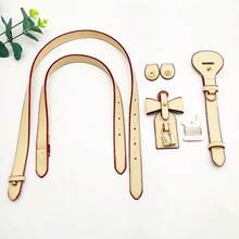 Handmade DIY Straw Handbag PU Leather Accessories Self-Made Vintage Pattern Bucket Bag Materials Shoulder Crossbody Bag Strap - New Model - View 10