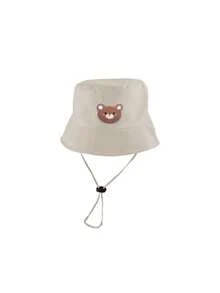 1pc/2pcs Kids Bear Pattern Bucket Hat, Solid Color Sun Protection Hat, Suitable For Outdoor Sunshade And Daily Casual Wear - Multicolor 2 - View 15