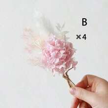 1/2/4/6/12pcs Boho Mini Artificial Flower Bouquet, Men Boutonniere For Groom Groomsmen, Desktop Cake Decor & Bridal Party Gift - Multi-color 1 - View 21