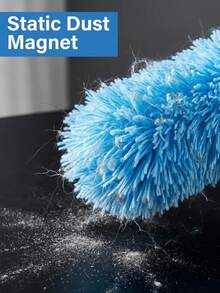 Ultra-Fine Microfiber Duster, Flexible Brush Head, Scratch-Resistant, Washable, Suitable For Office, Car, Computer, Air Conditioner Cleaning, Multi-Functional Dusting Tool With Telescopic Handle - Multicolor - View 10