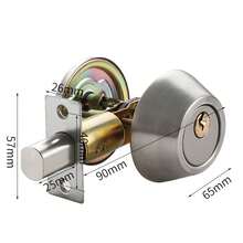 Door Handles & Locks - Silver Door Lock - View 7