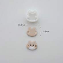 Mini Cute Animal Face Polymer Clay Cutter Set, Cat Dog Bear Bunny Head Shape DIY Earrings Pendant Jewelry Making Handmade Clay Mold Tools - Mini Cute Animal - View 15