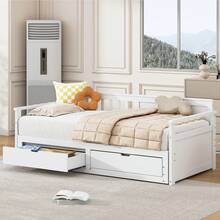 Sofa Bed Frame Multifunctional 90x190 Pine - 白色 - 查看 3