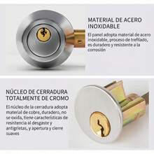 Door Handles & Locks - Silver Door Lock - View 3