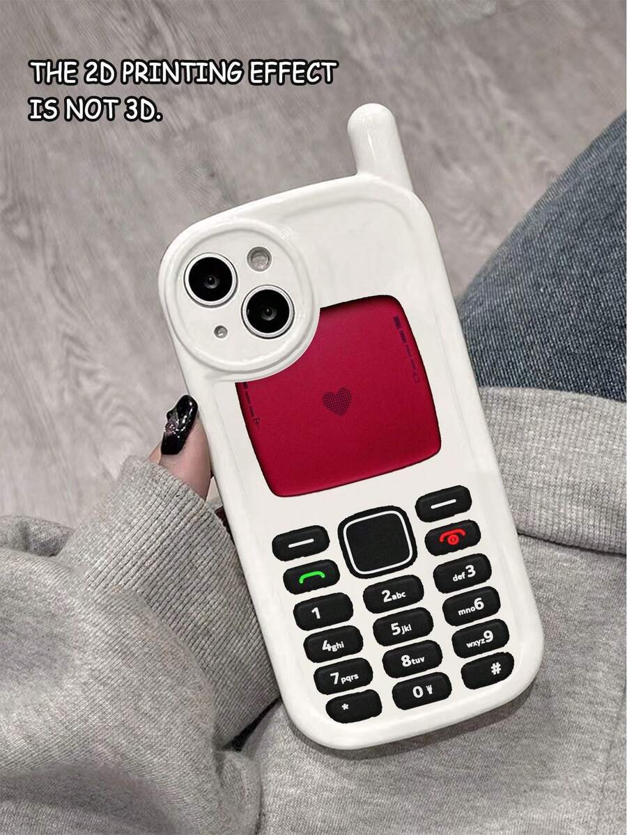 1件新款個性化大尺寸手機殼,適用於Apple 15、15 Pro Max,相容 14 Pro Max、13、15/12、11、XR、XS Max、7/8 Plus,女性適用,軟殼防摔矽膠保護套 - 彩色 - 查看 1