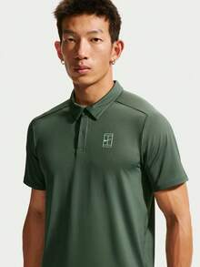 Nike Men's AS M NKCT DF ADVTG Knit Polo Shirt With Collar Short Sleeve TFZ6908-303 - Green - View 3