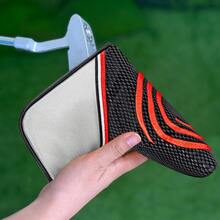 1PC Mesh Surface Spiral Embroidery Blade Putter Cover, Unisex Golf Training Accessory - Multicolor - View 4