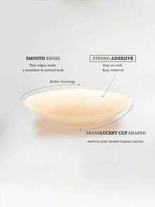 Reusable Invisible Silicone Nipple Covers 2/4Pcs Self Adhesive Pasties Waterproof No Show Nipple Pads With Storage Box For Dress Bra - Multicolor - View 7