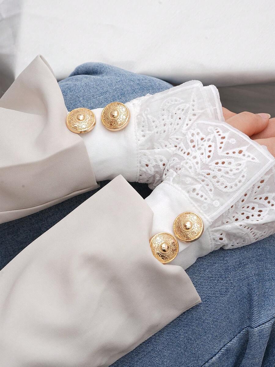 1/2/5pcs 23mm Vintage Totem Pattern Round Button Covers, Metal Button Covers, Detachable Button Covers With Clips, 3D Decorative Buttons For Clothing, Button Snaps With Pliers, Suitable For Dresses, Evening Gowns, Shirts Accessories