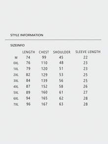 Men's Letter & Star Graphic Loose Round Neck Short Sleeve T-Shirt, World Tour T-Shirt-Premium Cotton Graphic Printed Round Neck T-Shirts - 淺粉色 - 查看 4