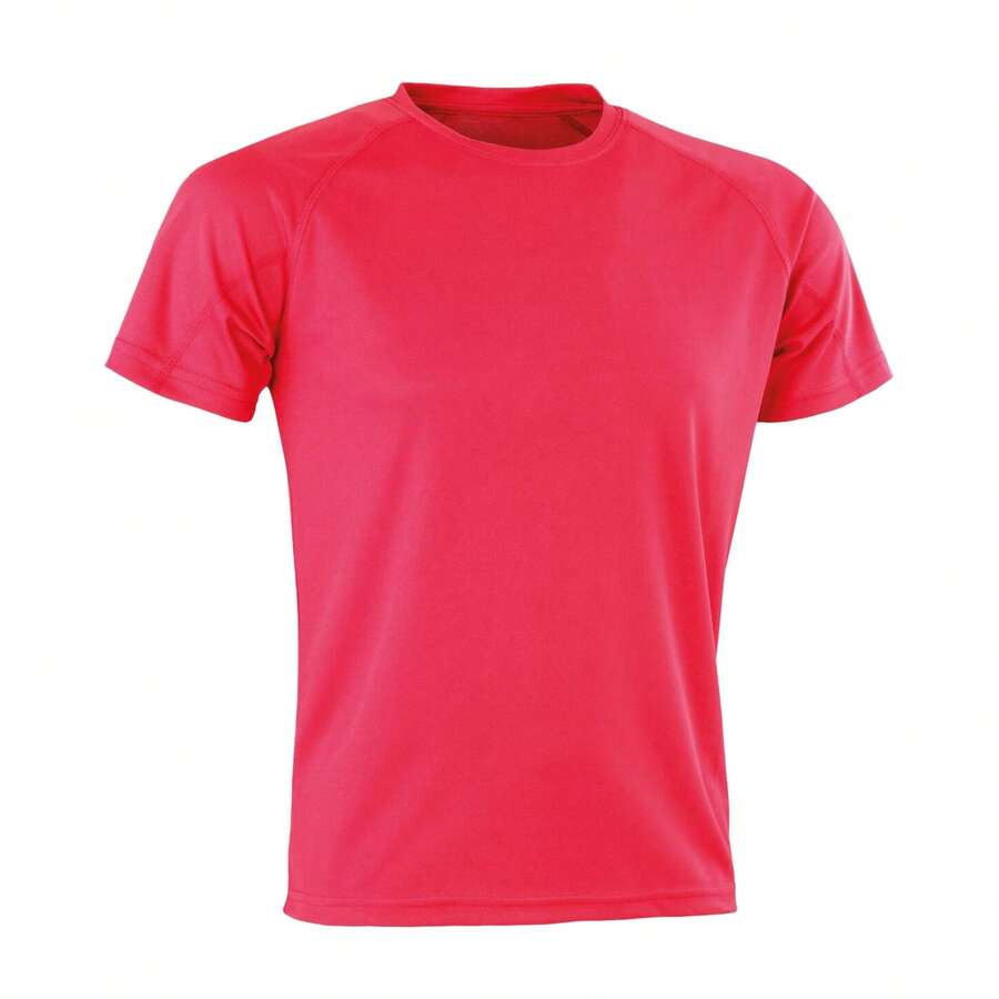Spiro Mens Aircool T-Shirt - Super Pink - View 1
