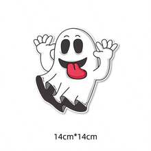 New Car Stickers For Halloween: Ghost, Witch, Creative Decoration, Body Decals, Window Stickers, Bumper Stickers. - Ghost Stickers - View 9
