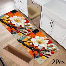 Alfombrilla de drenaje con estampado/Alfombrilla absorbente/Alfombrilla de secado para cafetera & vajilla - Protector de mesa de poliéster absorbente con respaldo de goma antideslizante, decoración de encimera de cocina - Mantel individual para bar en casa & mesa de comedor - Multicolor - Ver 11