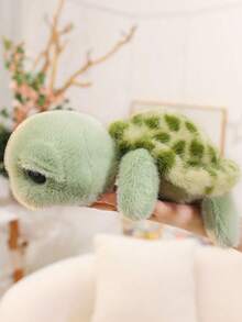 Peluche tortuga marina verde 23cm suave esponjoso, decoración sofá dormitorio regalo navidad cumpleaños - Multicolor - Ver 9