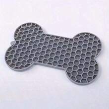 1pc Bone Silicone Licking Pad For Dogs, Slow Feeding Pad, Pet Slow Feeding Pad - Multicolor - View 9