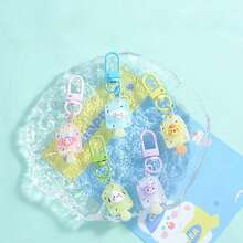 5pcs Cute Sanrio Popsicle Shaped Keychains, 3D Cinnamoroll Kuromi My Melody Pochacco Pompompurin Acrylic Bag Pendant Charms, Mini Cartoon Key Ring Decorative Gifts For Teen Girls - Keychain - View 1